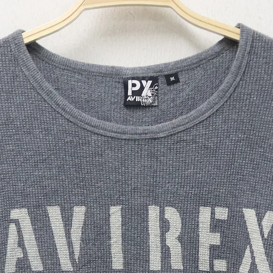 아비렉스 레터링 와플 긴팔 티셔츠 61484 상품이미지5