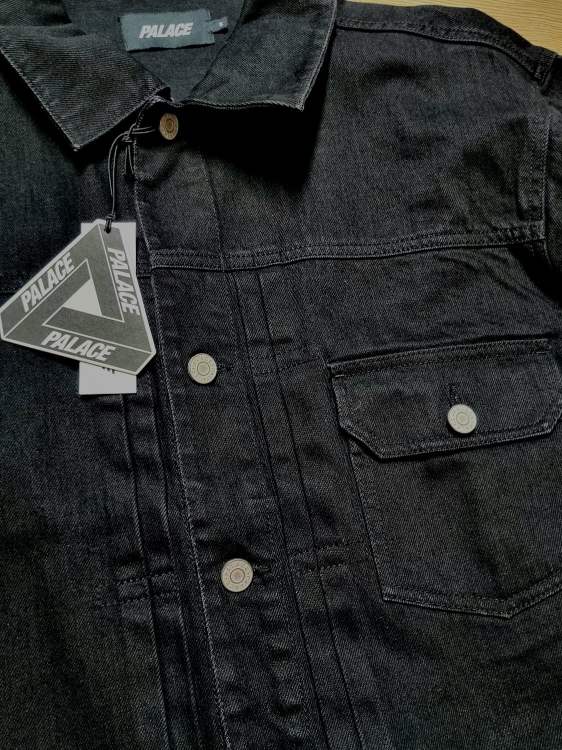 팔라스 검정 데님 자켓 상품이미지2