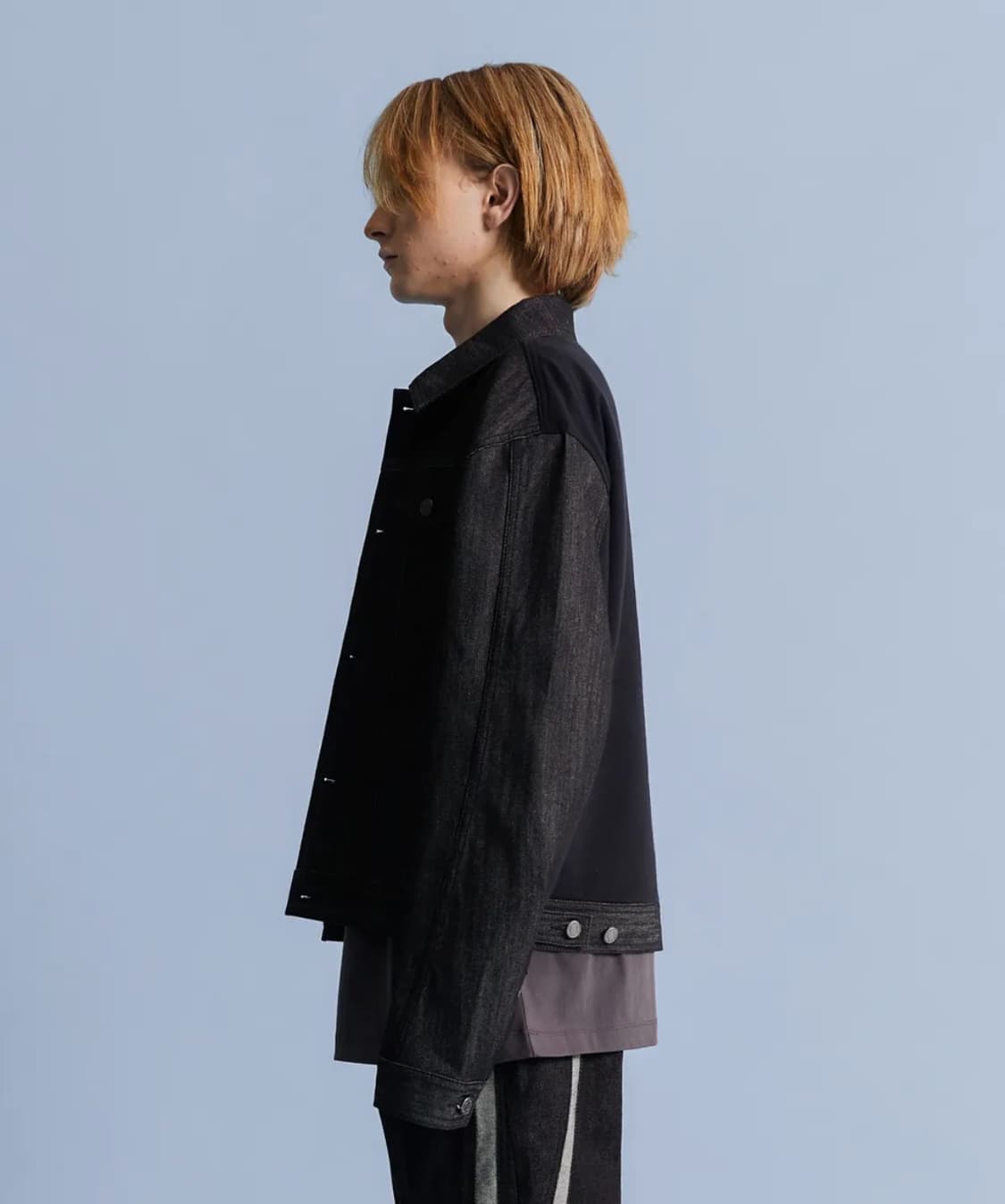 애드오프 믹스 스웨트 데님 자켓 상품이미지2