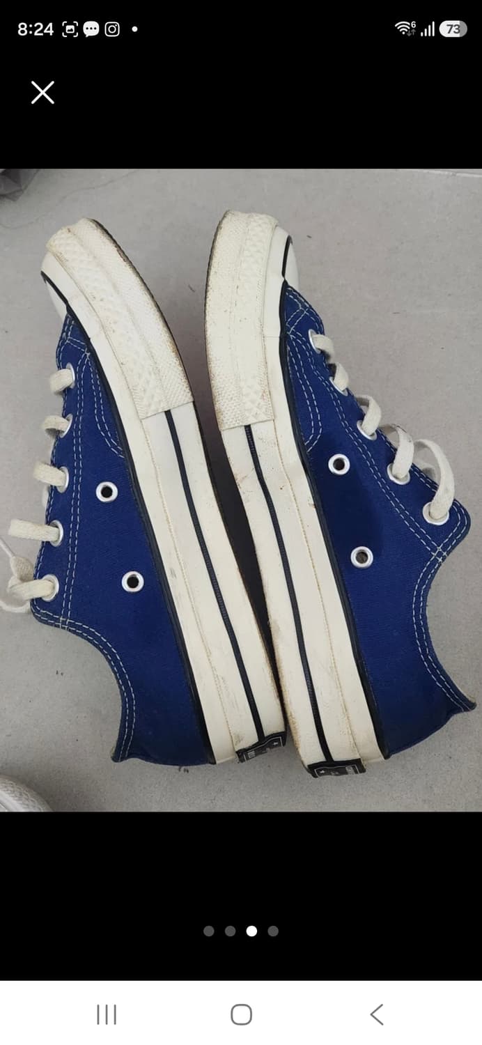 컨버스 척테일러 올스타 로우 블루 230 상품이미지3