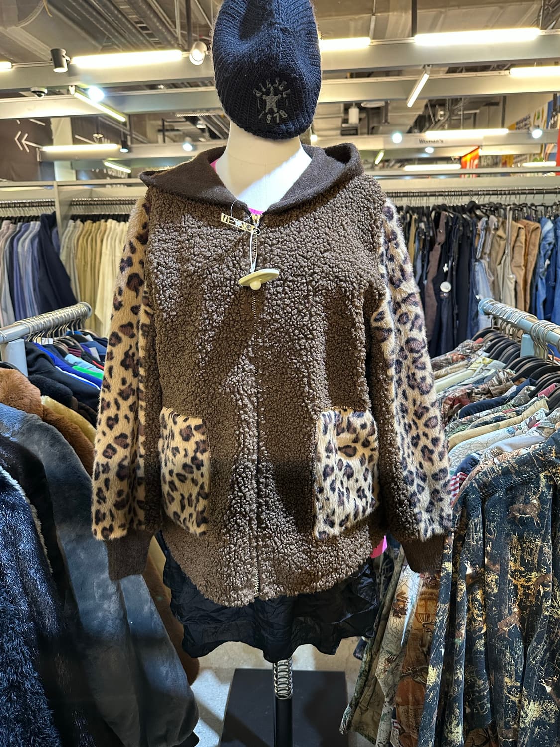 VINTAGE 빈티지 브라운호피 뽀글이자켓💯 상품이미지2