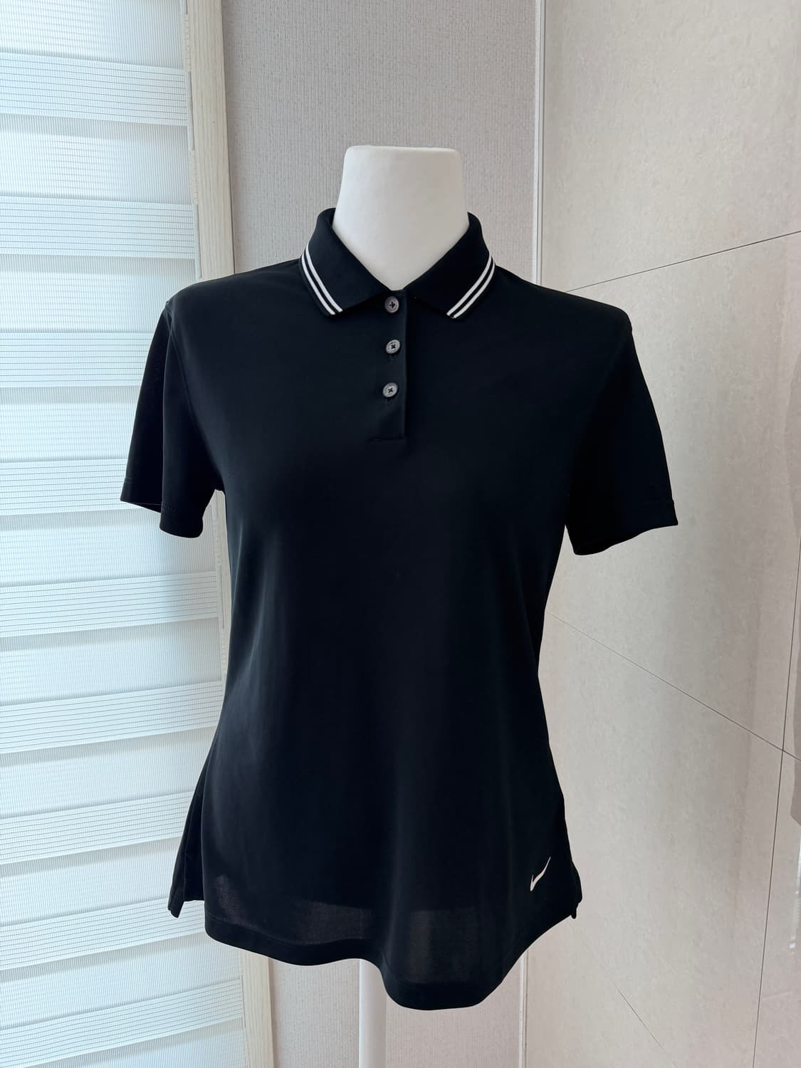 나이키 골프 블랙 카라 반팔티 S 상품이미지1