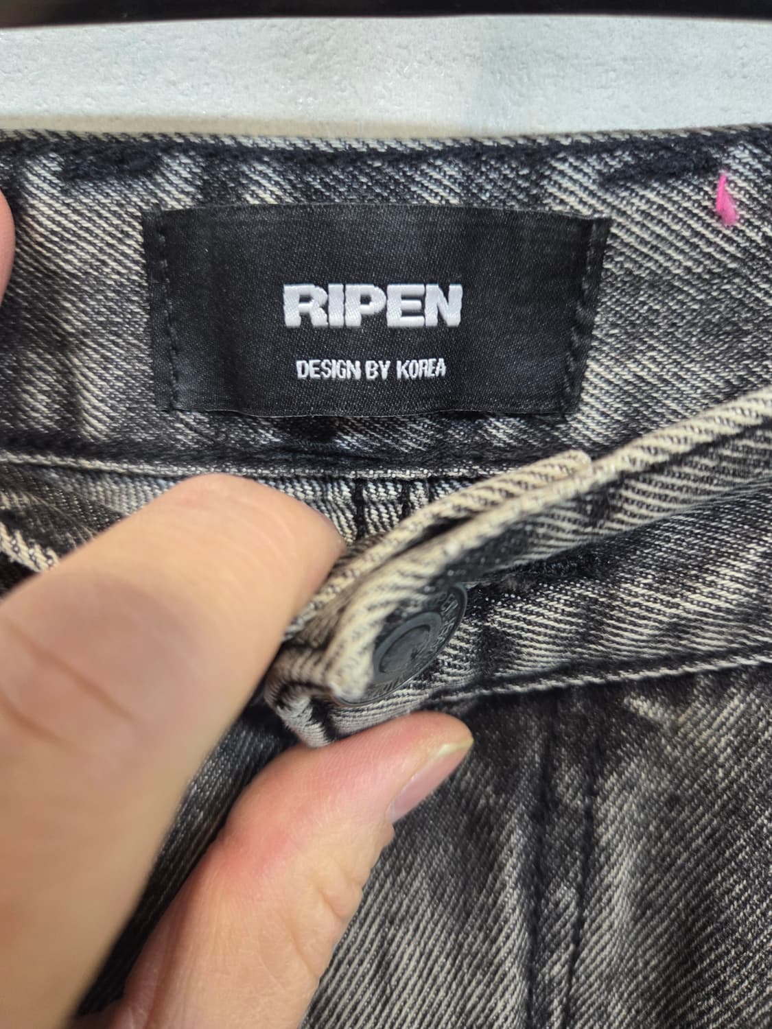 Ripen 와이드 카고 그레이 데님팬츠 31 32 상품이미지3