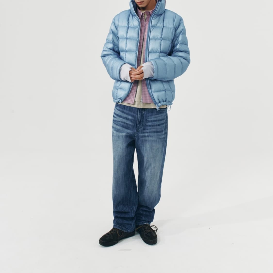 999휴머니티 스트레이트 데님 팬츠 데미지인디고 상품이미지2