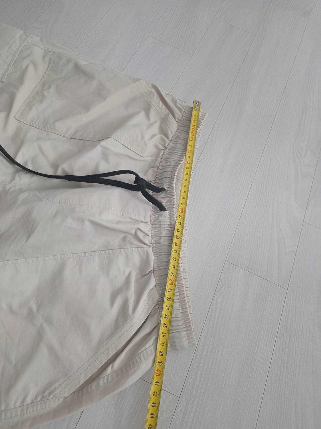 라퍼지 스토어 나일론 카고 팬츠 아이보리 상품이미지3