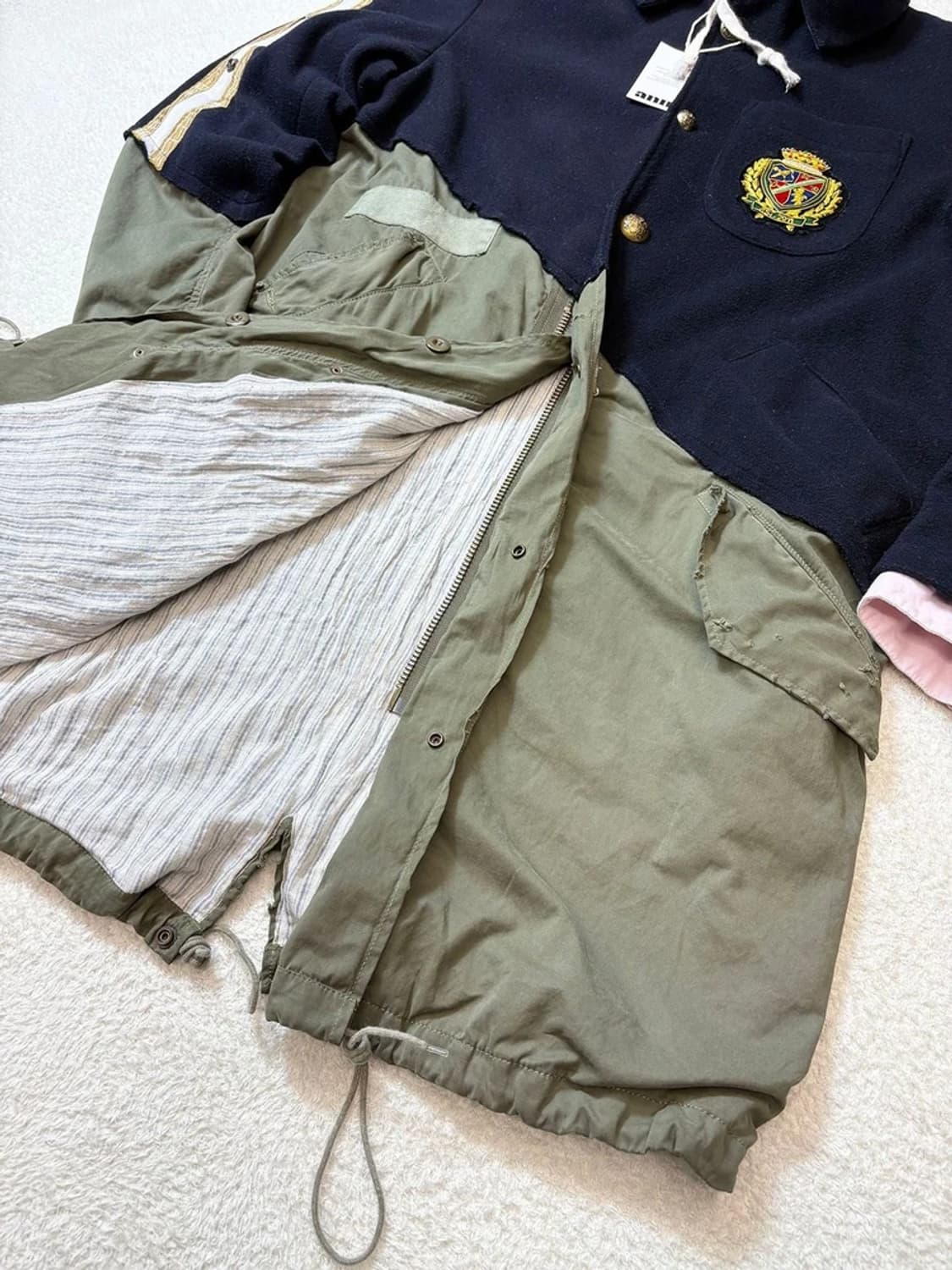 그렉로렌 피그먼트 50/50 배색 사파리 야상 pn6162 상품이미지5