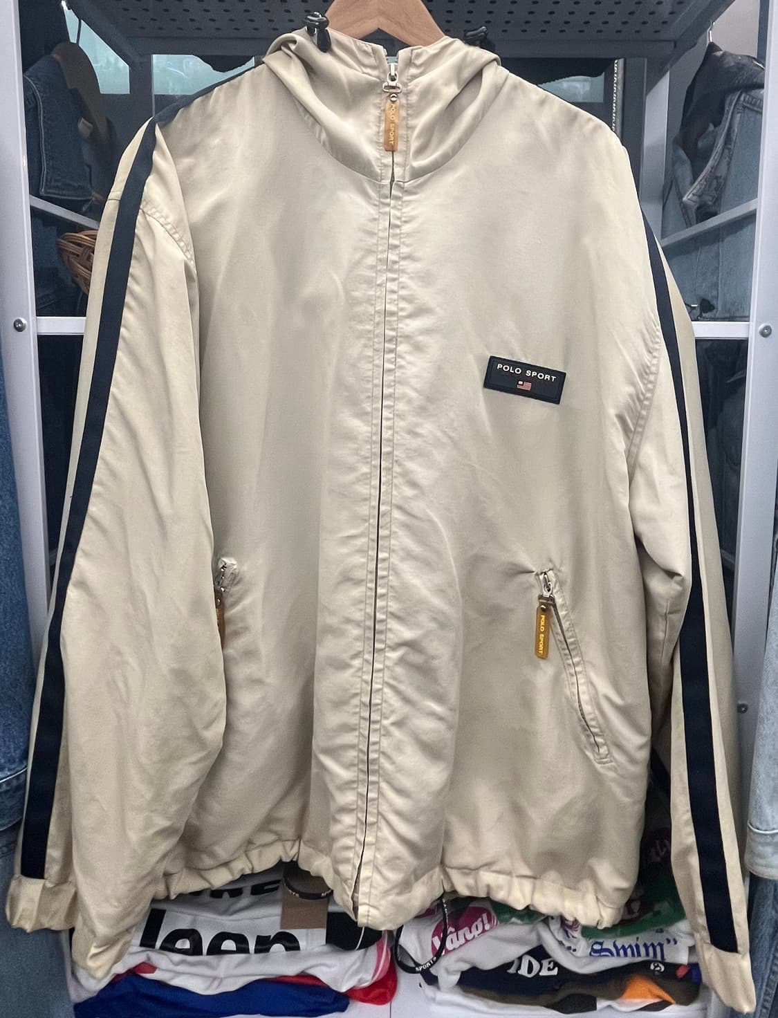 90s 폴로 스포츠 랄프로렌 자켓 베이지 상품이미지4