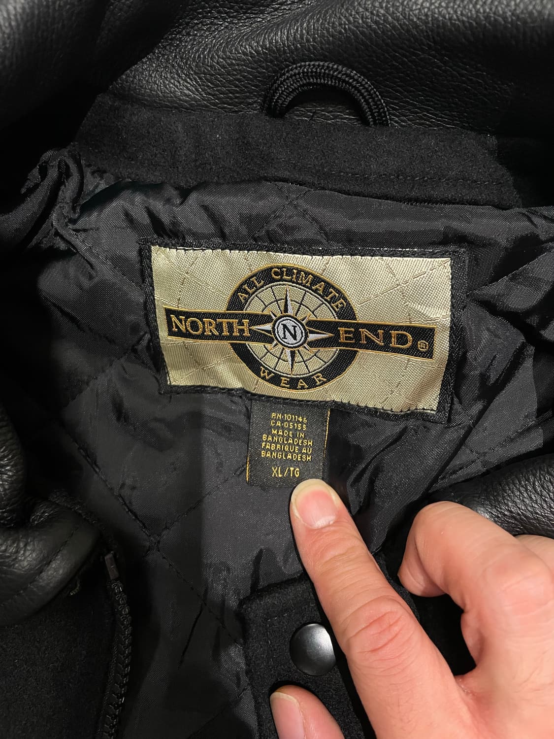 Vintage wool leather varsity jacket 상품이미지5