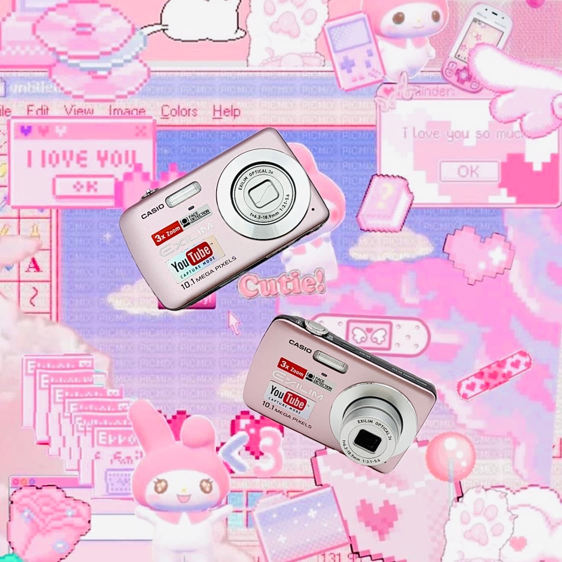 🍓레어🍓 카시오 엑슬림 EX-Z33 딸기우유 핑크 디카 디지털 카메라 상품이미지1