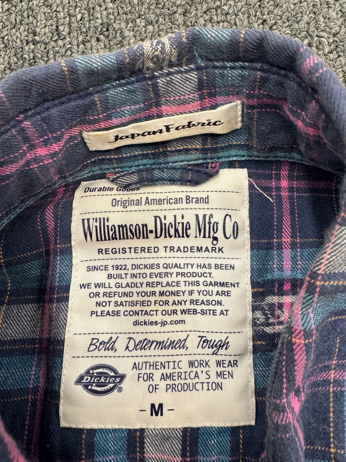 M)디키즈 빈티지 체크패턴 웨스턴 셔츠 상품이미지4