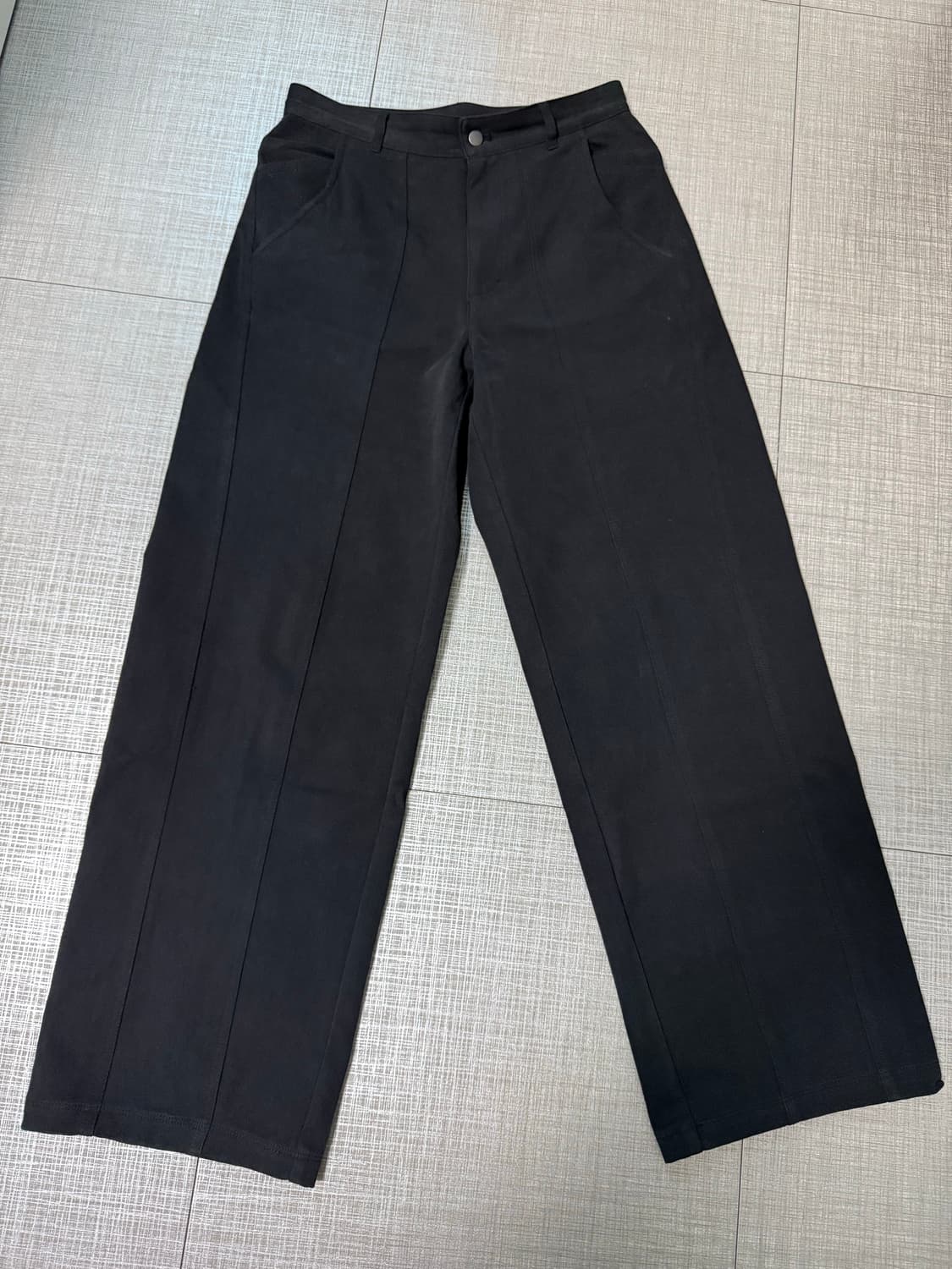 [S] 노드랩스 DEV:7 와이드 코튼 팬츠 블랙 상품이미지5