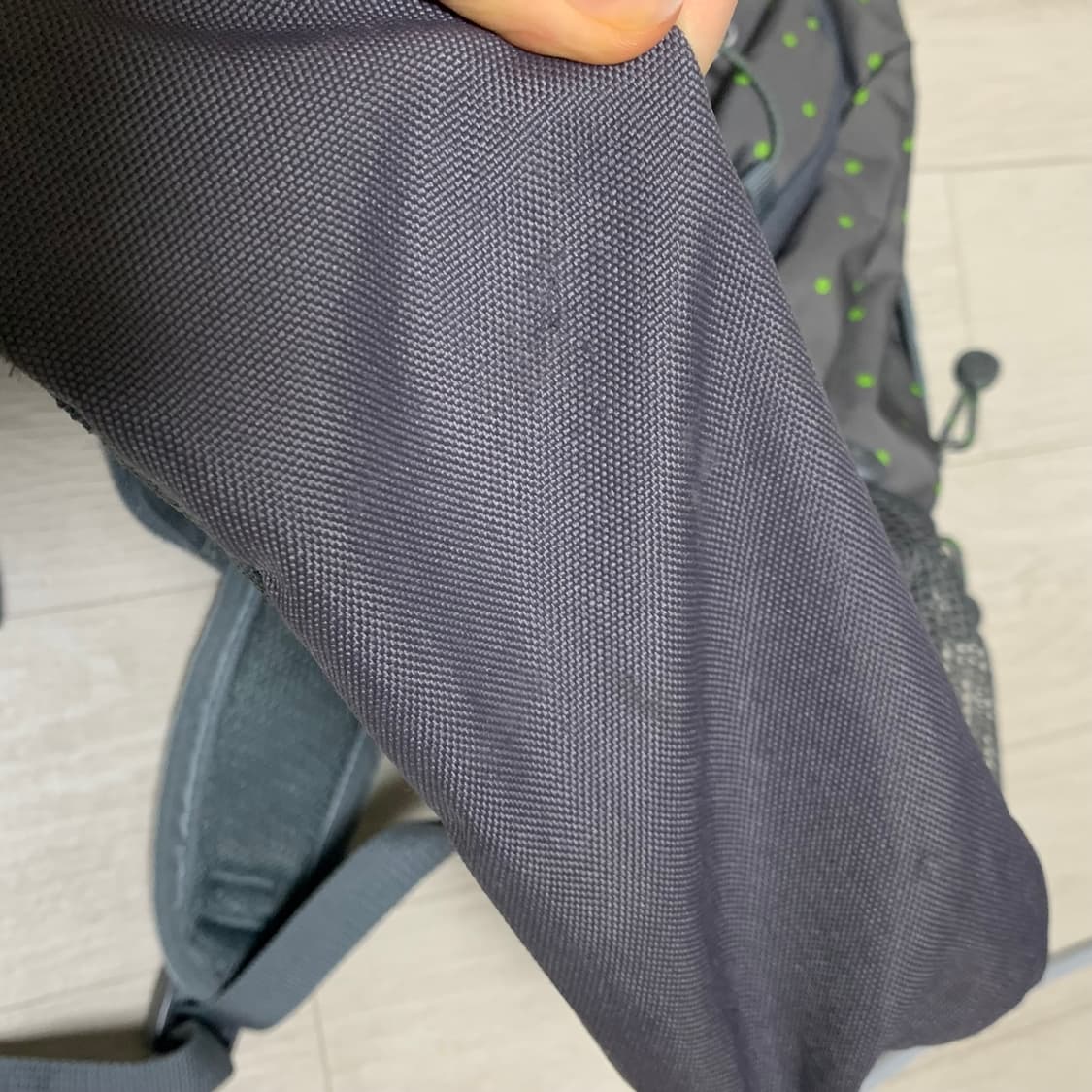 콜맨 초록 도트 백팩 | 가방 일본 빈티지 하구미 모리걸 카메 마루 상품이미지6