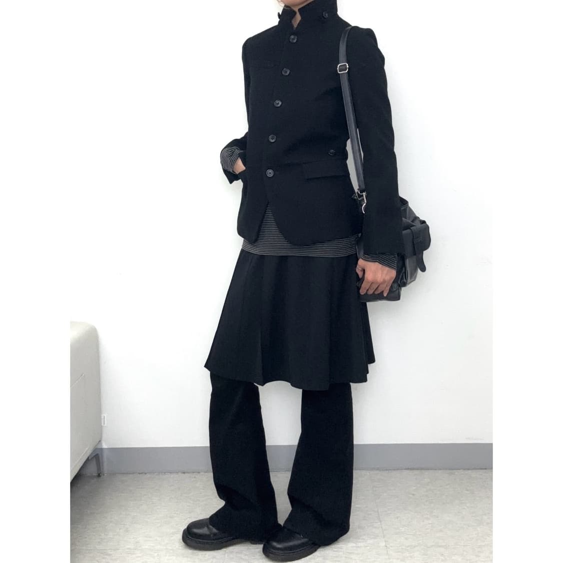 빈티지 블랙 플리츠 스커트 상품이미지1