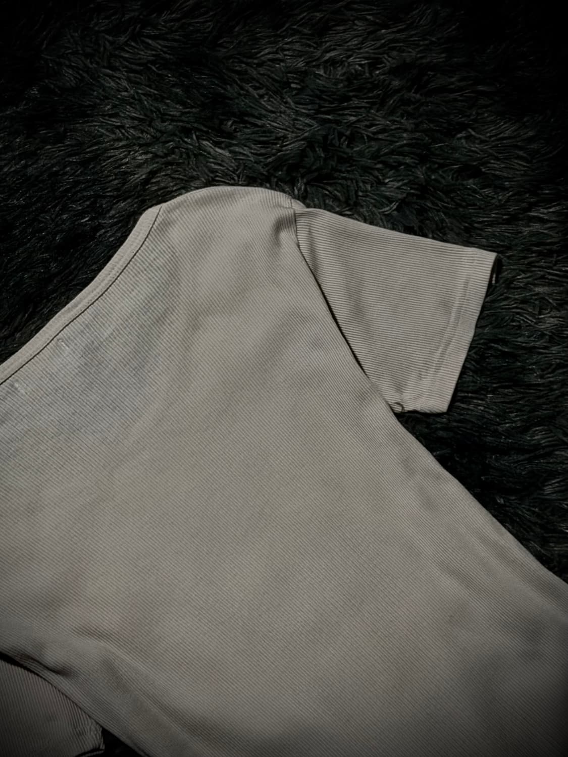 연핑크 골지 골드 날개 프린팅 반팔 티셔츠 상품이미지8