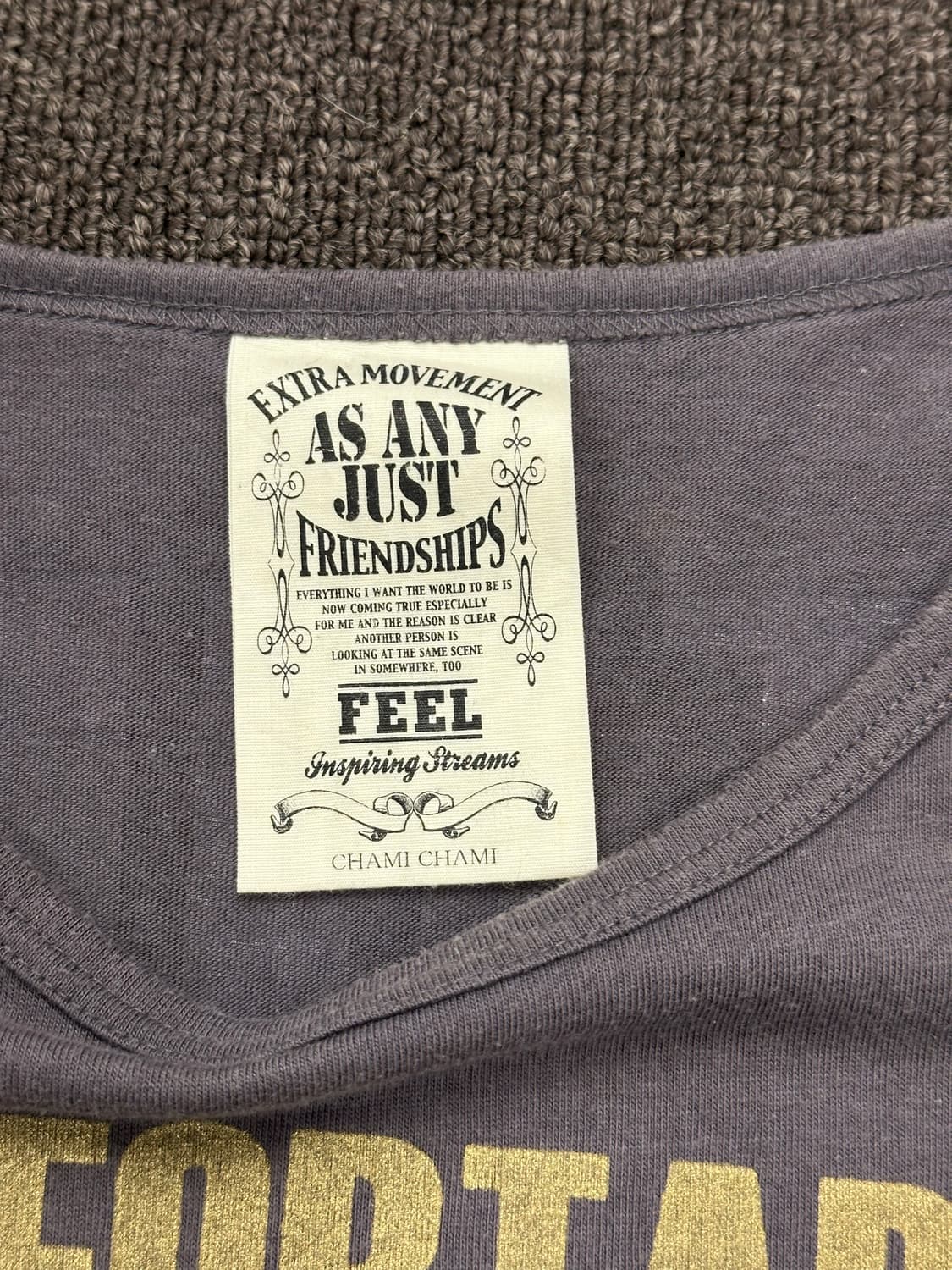 L)ChamiChami vintage y2k 여성 그래픽 롱슬리브 상품이미지4