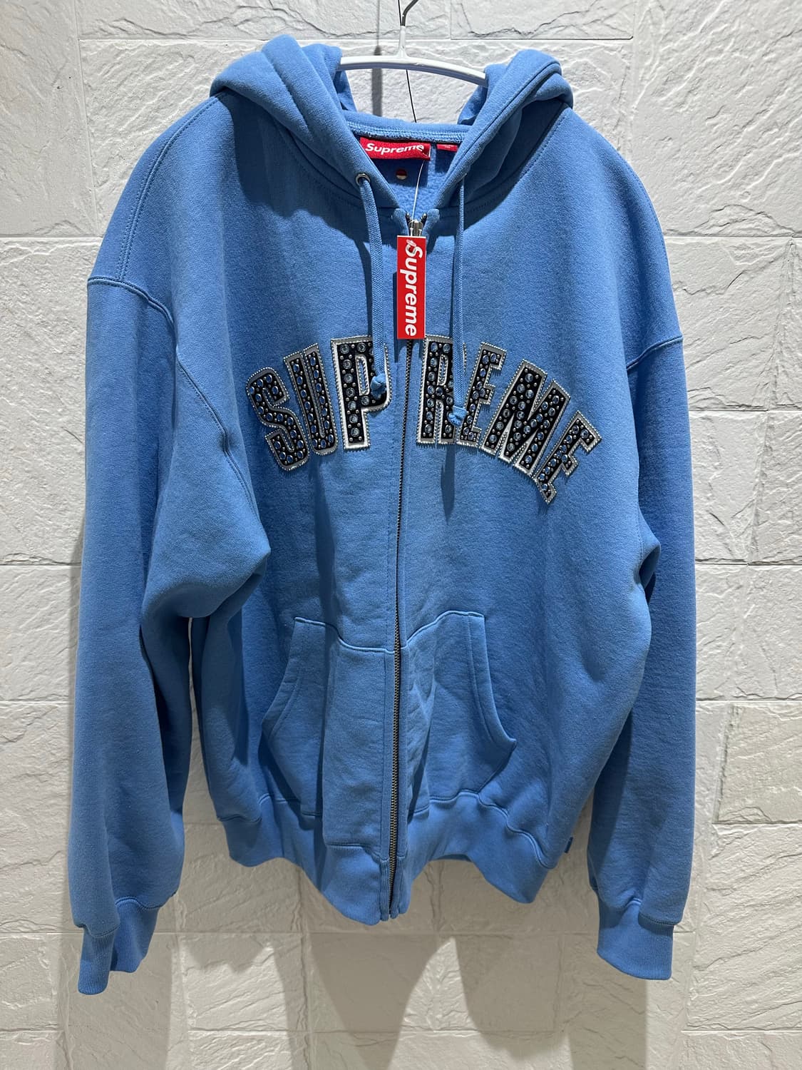 슈프림 bb사이먼 후드 집업 블루 상품이미지1
