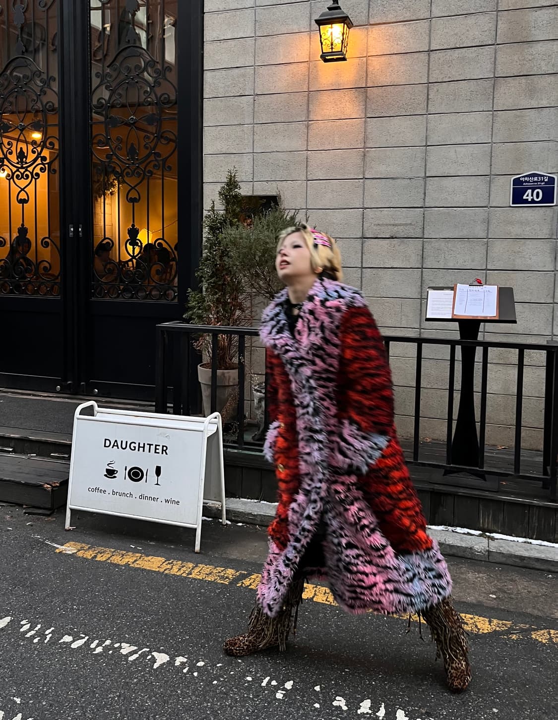 Kenzo x hm runway 호피 코트 상품이미지1