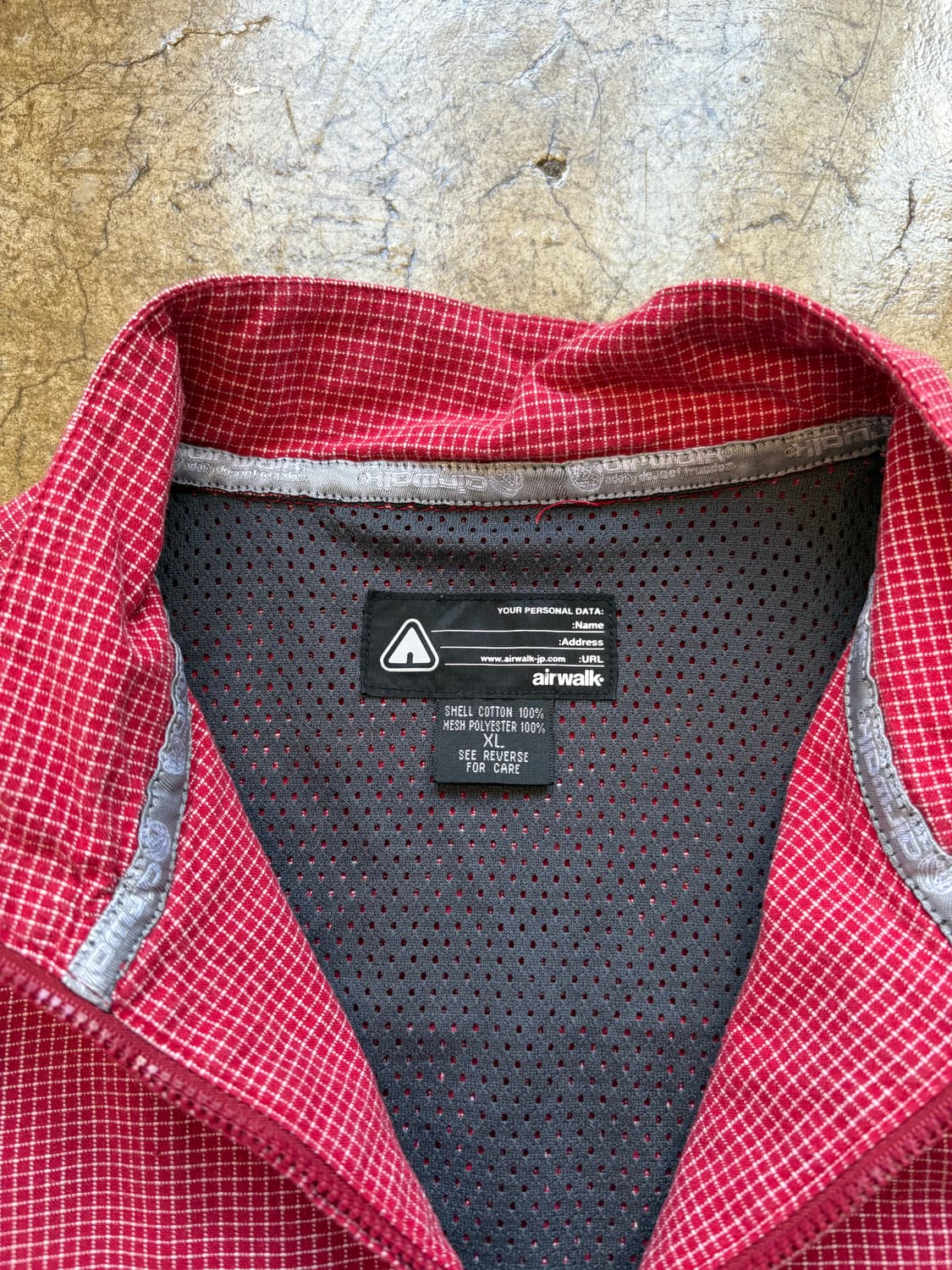 airwalk 잔 체크 디테일 집업 재킷 상품이미지3