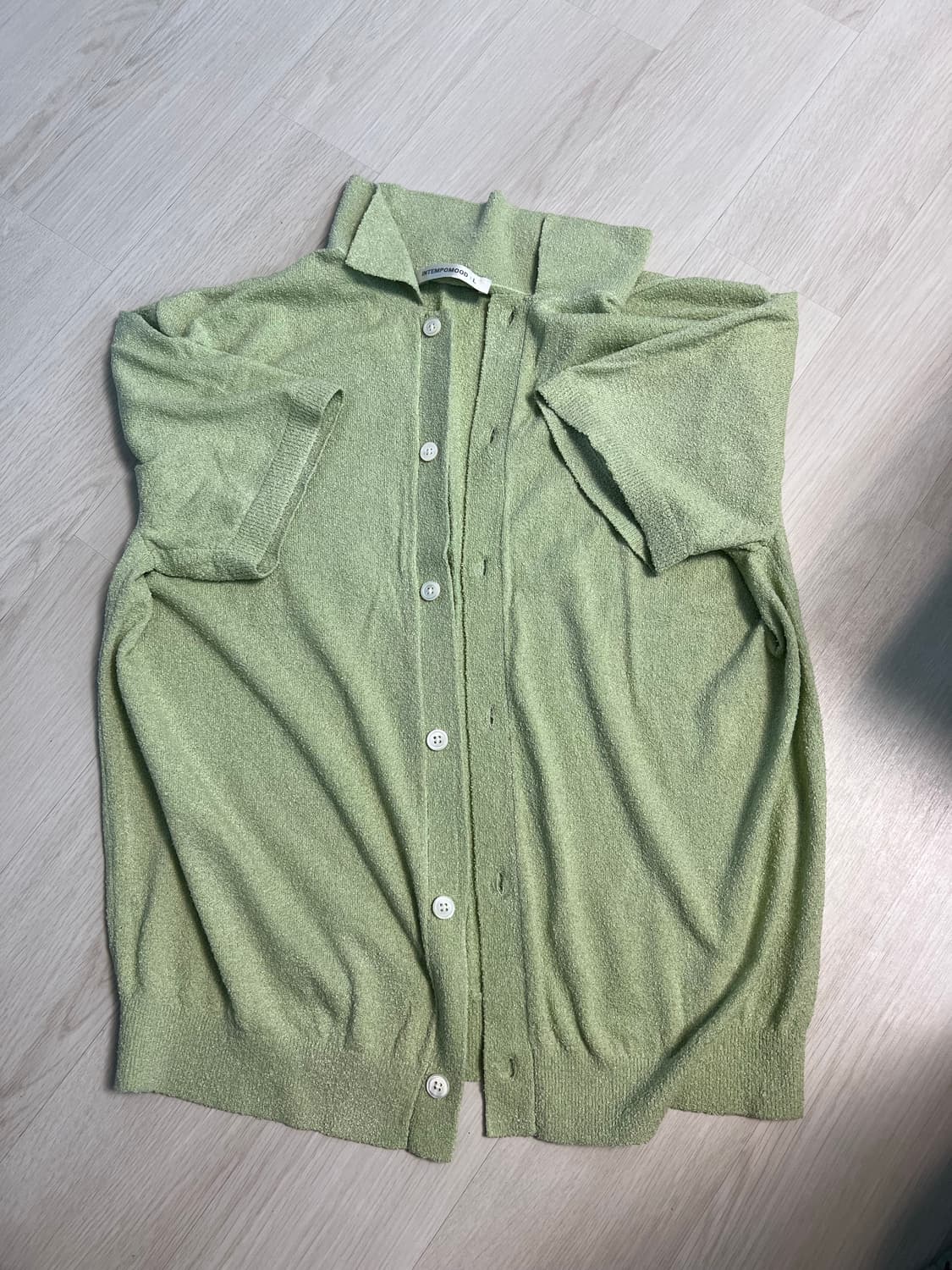 인템포무드 퓨어 버튼 업 가디건 상품이미지5