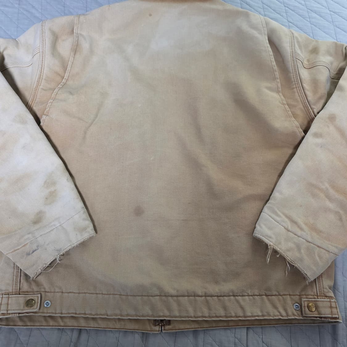 [XXL] 90-00s 칼하트 J001 BRN 트래쉬드 디트로이트 자켓 상품이미지6