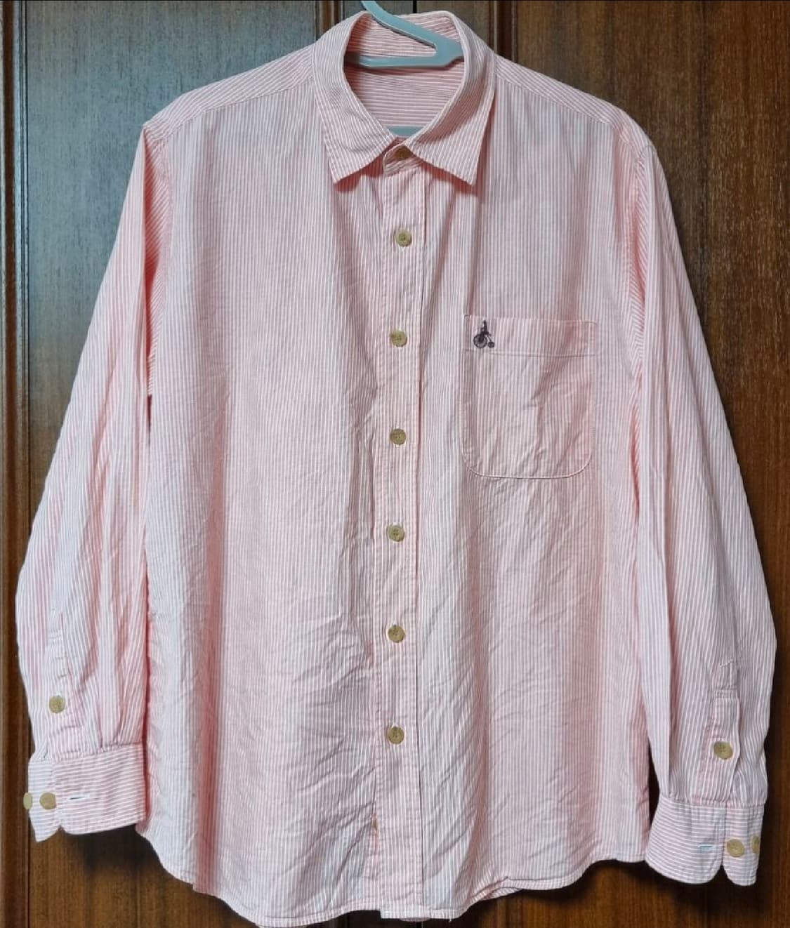 빈폴 핑크 스트라이프 롱슬리브 셔츠  100 상품이미지3