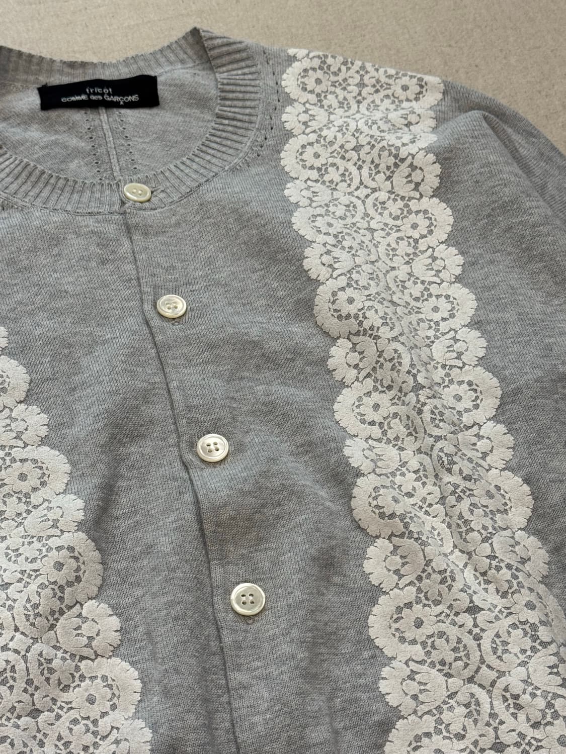 꼼데가르송 17ss 레이스 트림 가디건 상품이미지3