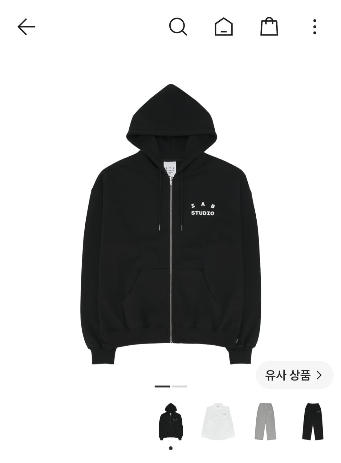 아이앱 후드 검정 XL 26s 상품이미지1