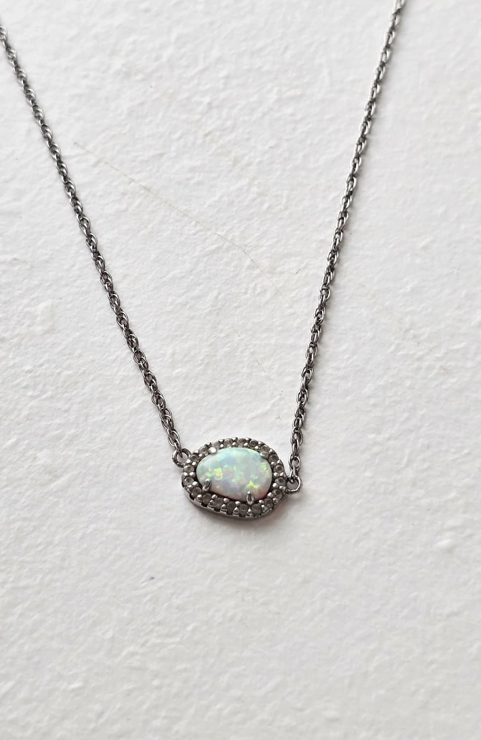 🇺🇸빈티지 오팔 실버 목걸이 상품이미지5