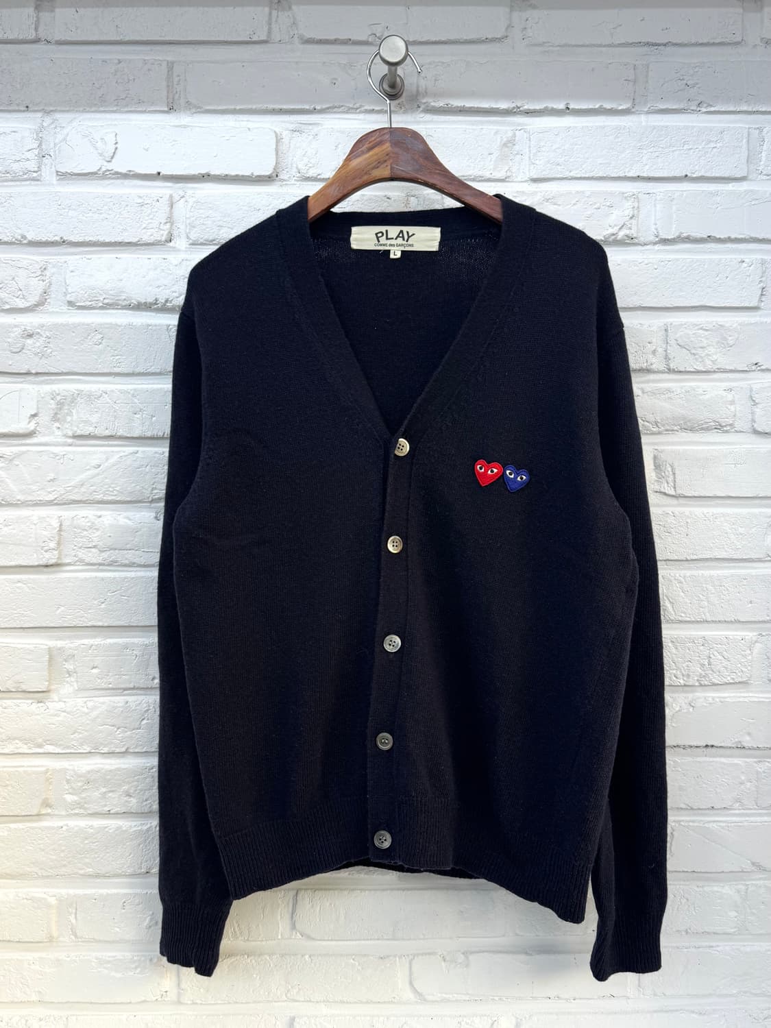 꼼데가르송 플레이 네이비 가디건  상품이미지3