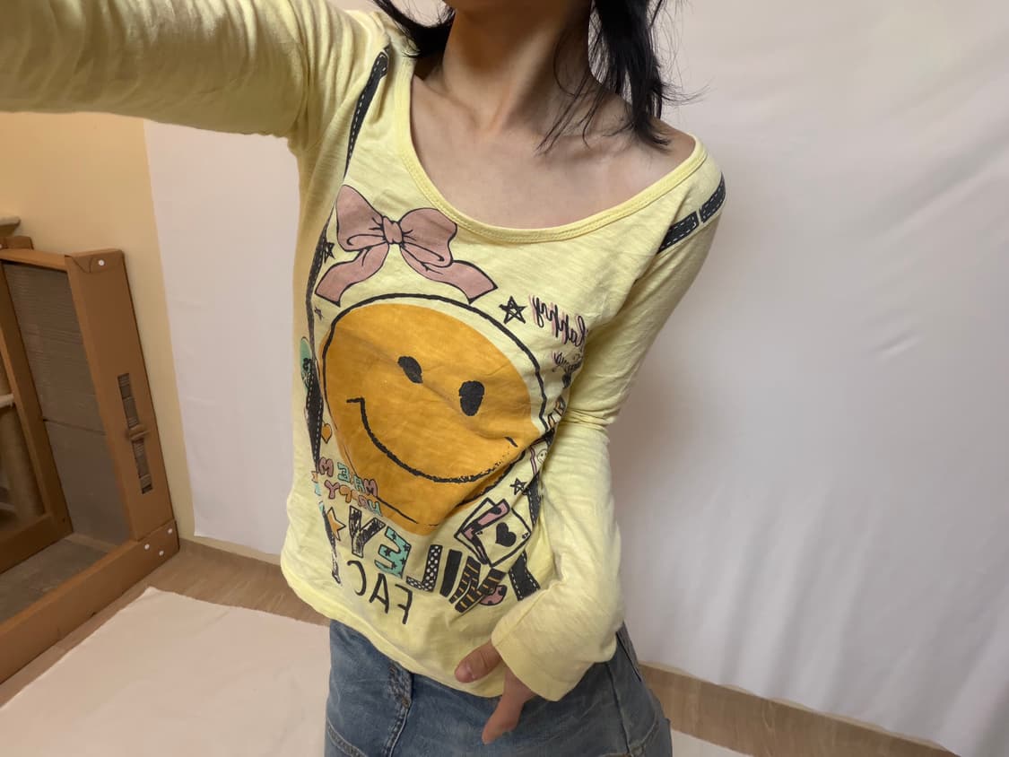 Smile ! 💙 printing T-shirts 상품이미지3