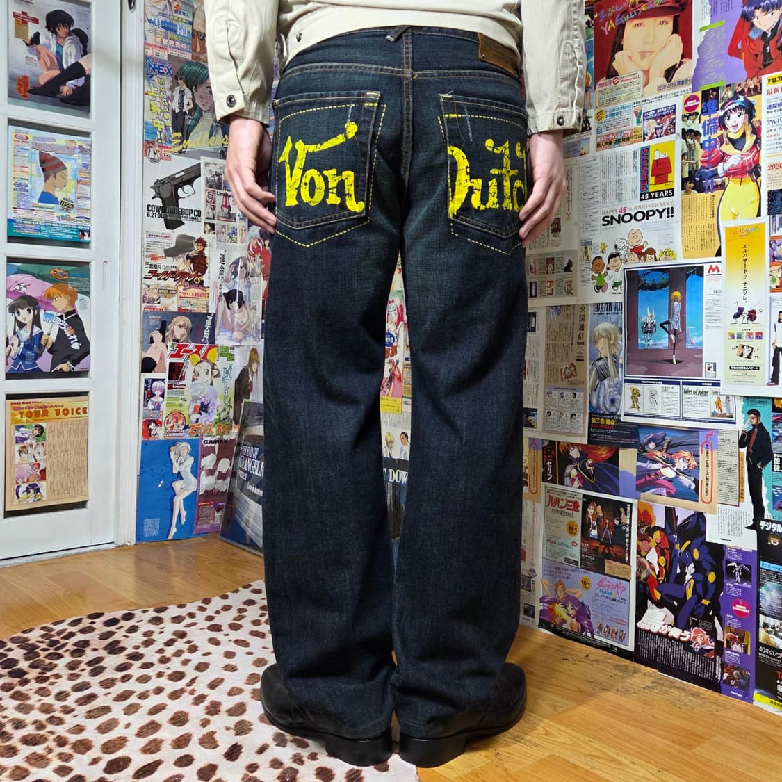 본더치 오리지널 USA 백포켓 프린팅 데님 팬츠 상품이미지1