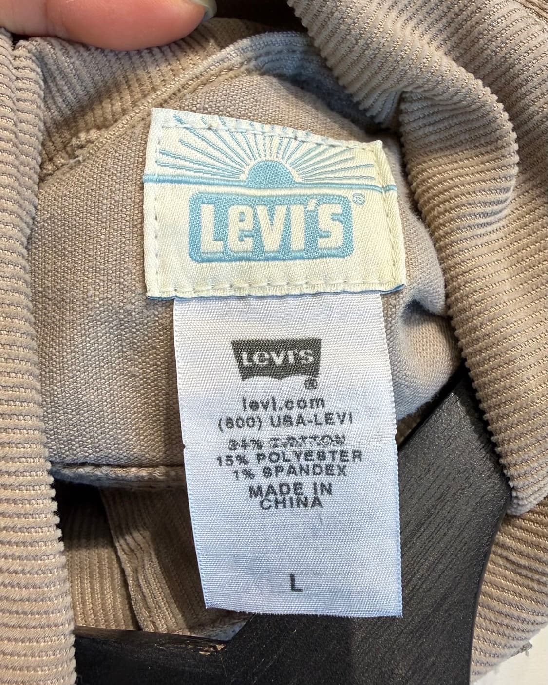 리바이스 베이지 코듀로이 크롭 자켓  상품이미지8