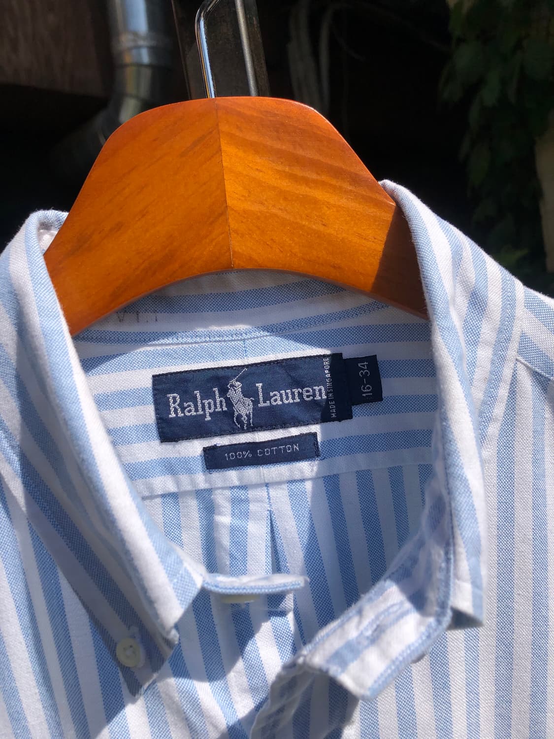 랄프로렌 옥스포드 스트라이프 버튼다운 셔츠 상품이미지4