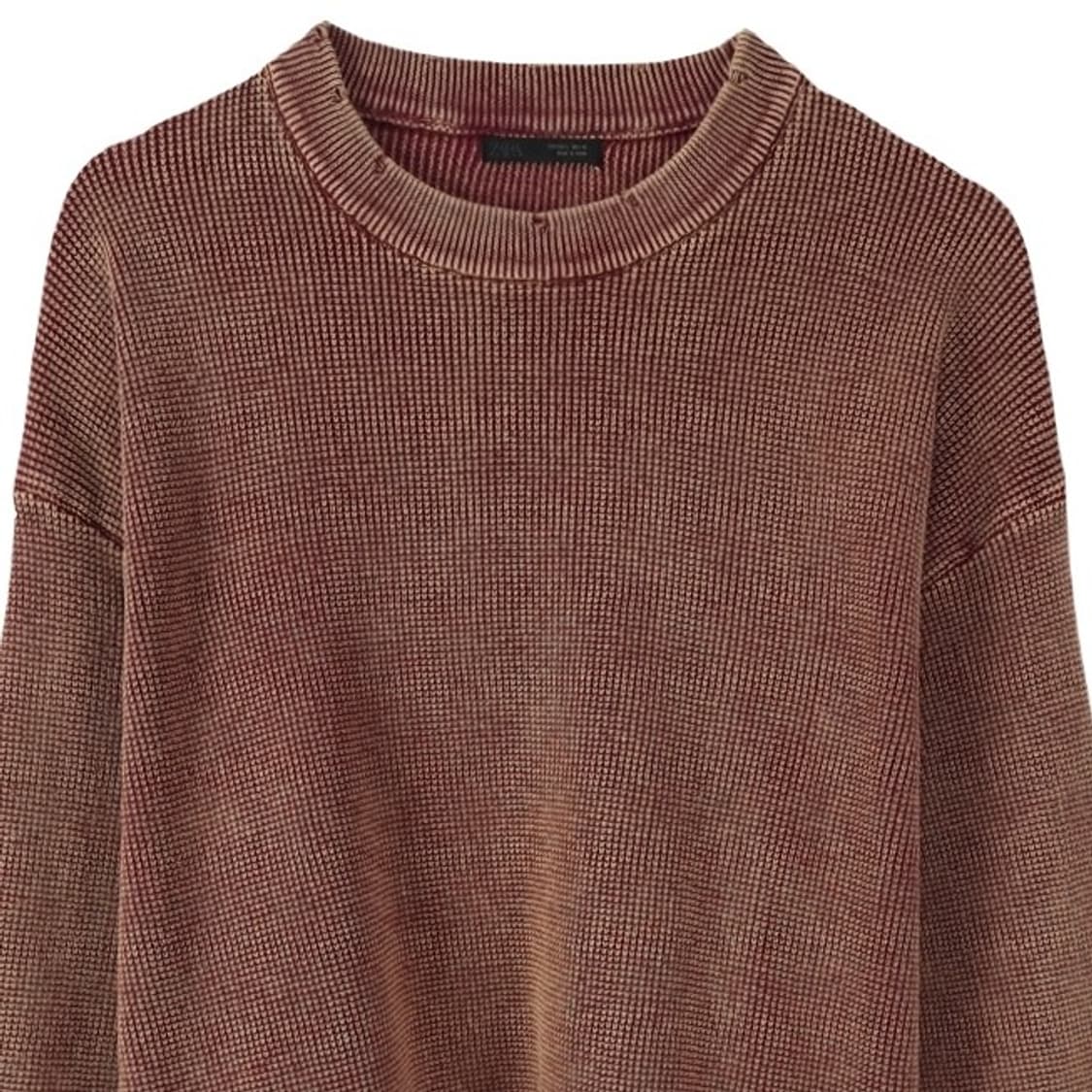 [자라]빈티지 워시드 오버핏 롱슬리브 M18568 상품이미지4