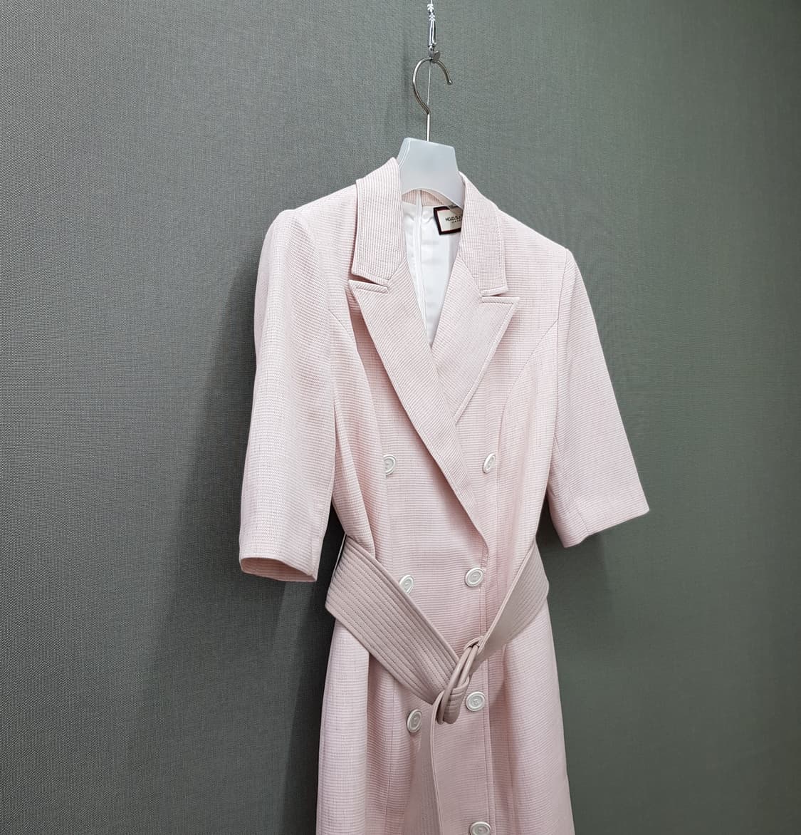 모조에스핀 더블버튼 벨트 원피스 55사이즈 상품이미지3