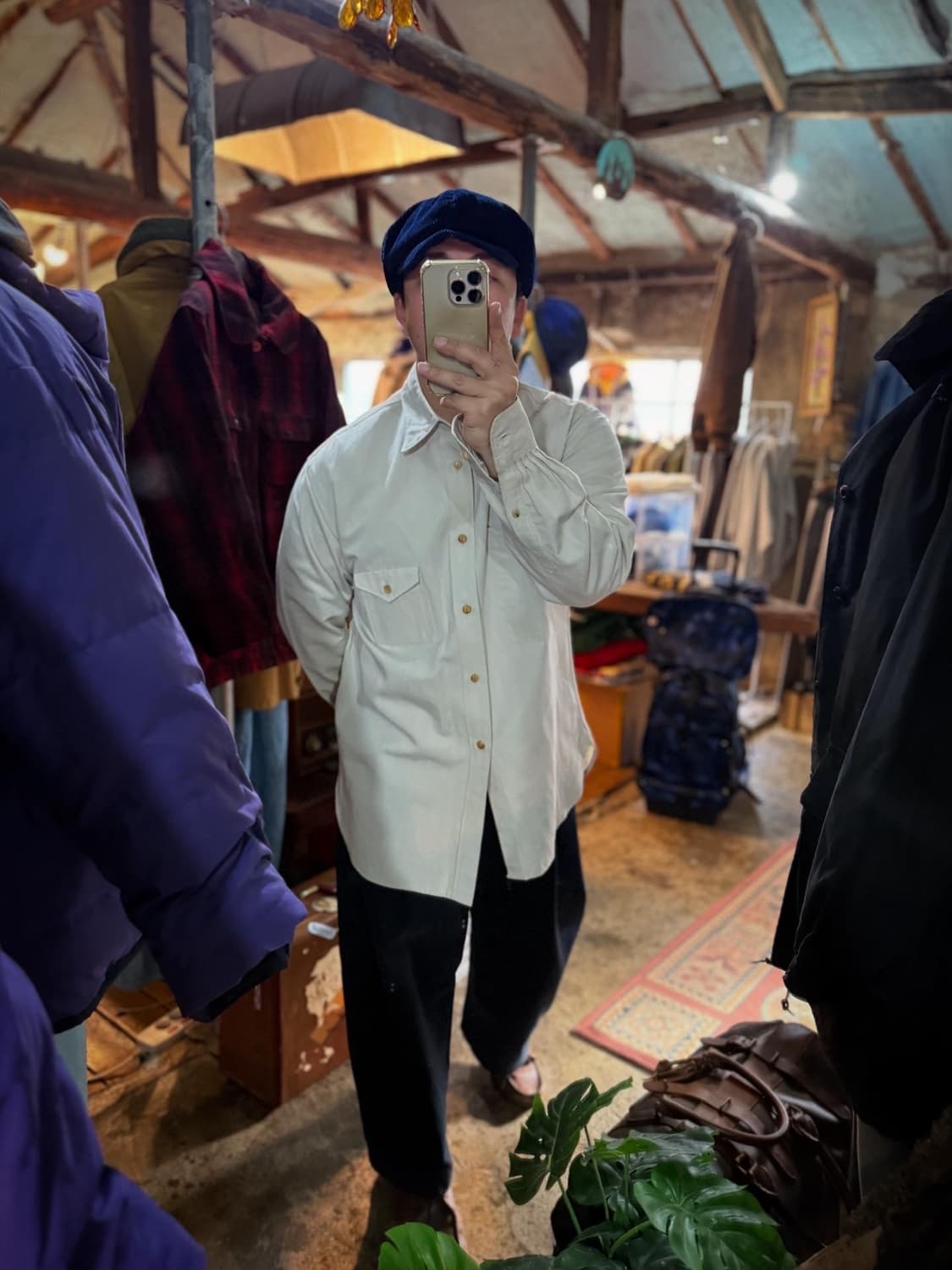 Niceness Ron Cotton Poplin Work Shirt 상품이미지9