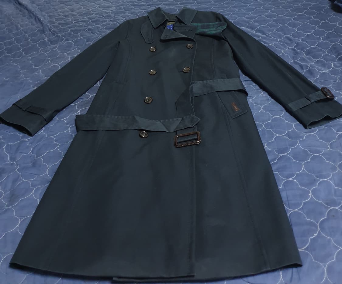 키이스 벨티드 트렌치 롱코트 네이비 (S) 55사이즈 상품이미지1