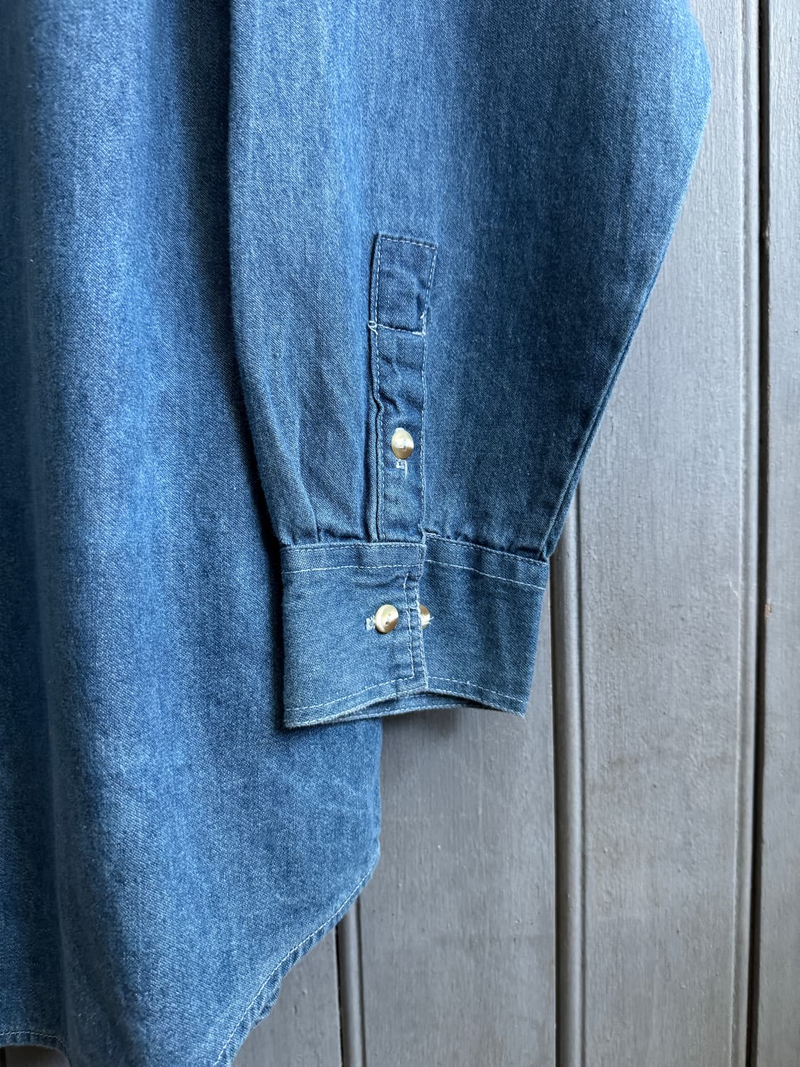 [XL]90's 말보로 USA 웨스턴 데님 셔츠 상품이미지7