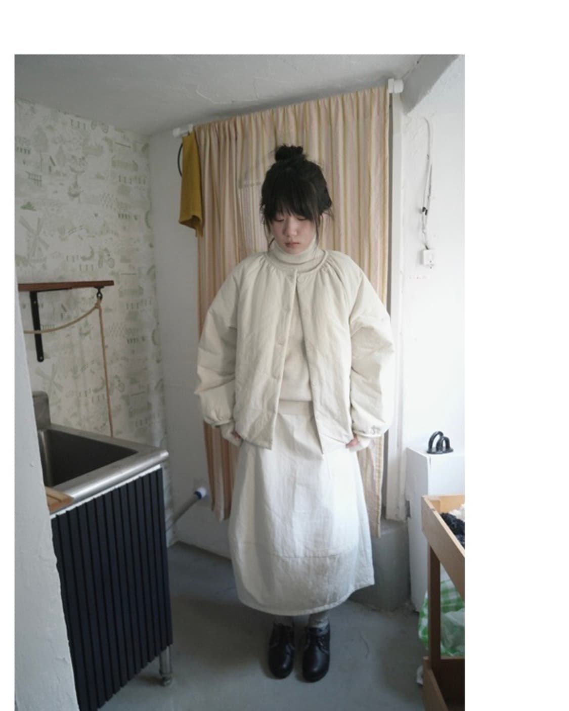 에프터먼데이 패딩 스커트 상품이미지3