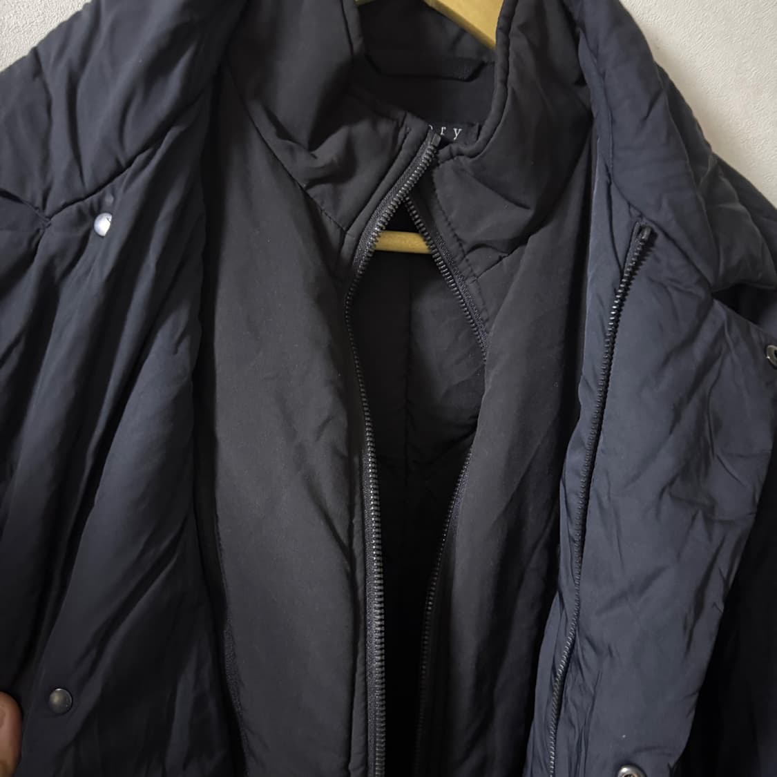 띠어리 남성 다운 코트 네이비 S (남성 100-슬림 105) 상품이미지8