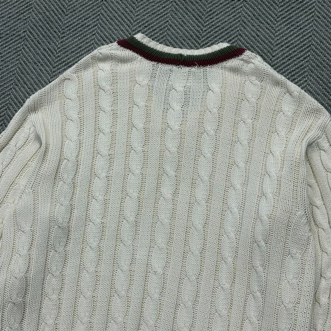 갭 코튼 브이넥 케이블 니트 v1943 상품이미지4