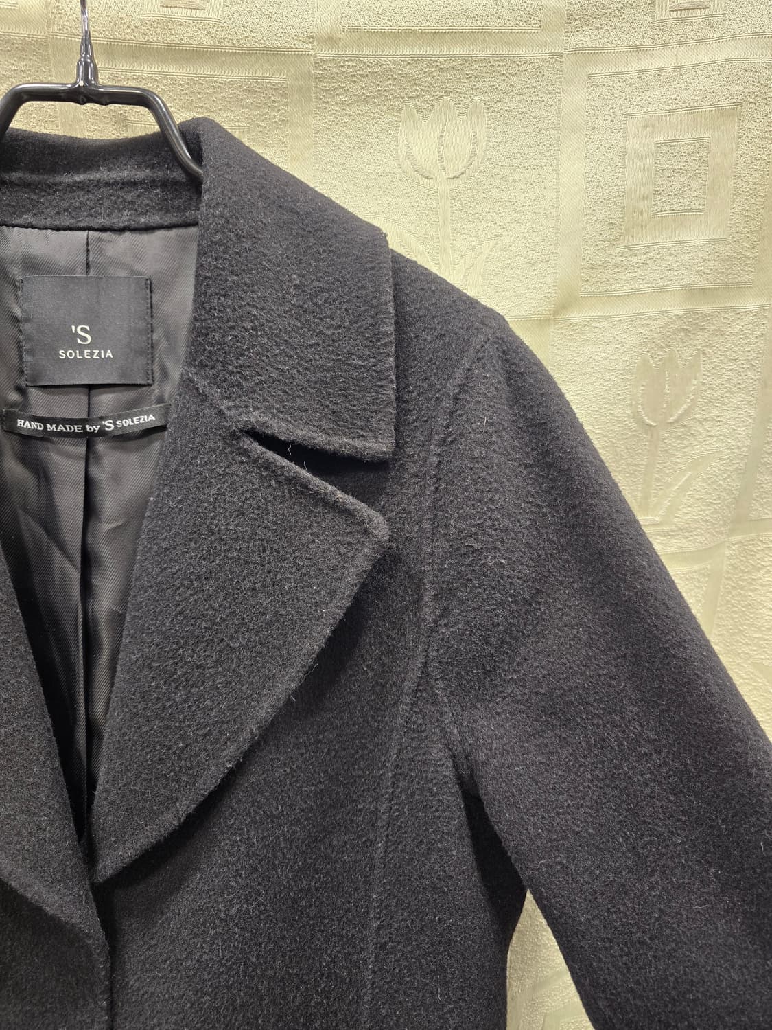 솔레지아 SOLEZIA 핸드메이드 모+캐시미어 코트 66~77 상품이미지3