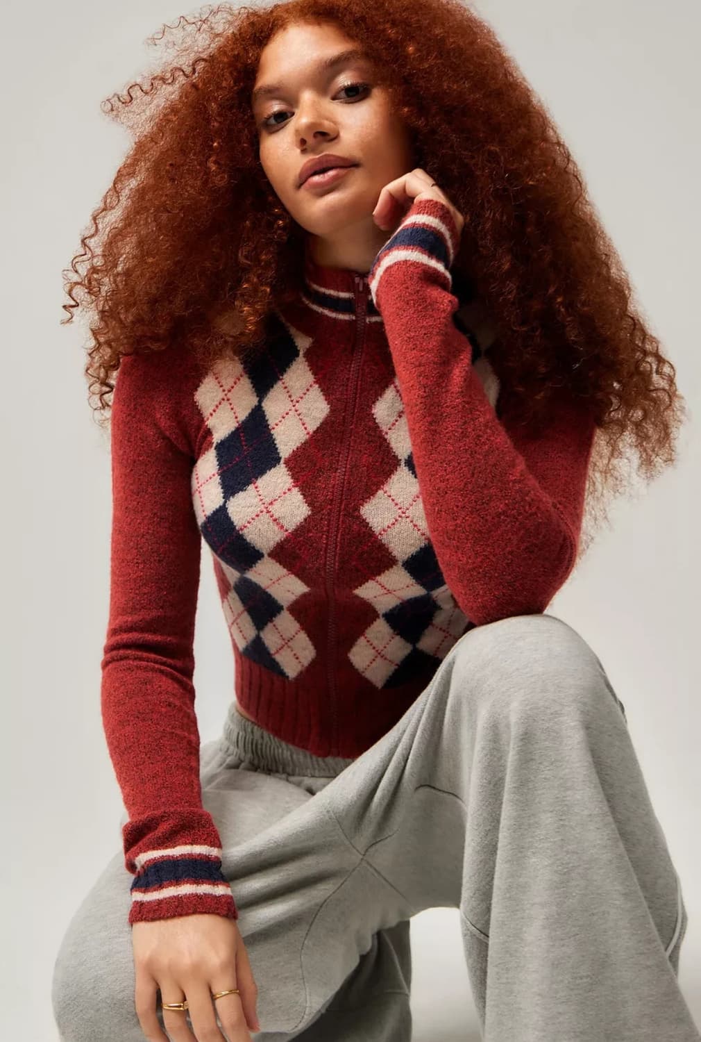 Urban Outfitters cardigan red- XS 상품이미지1