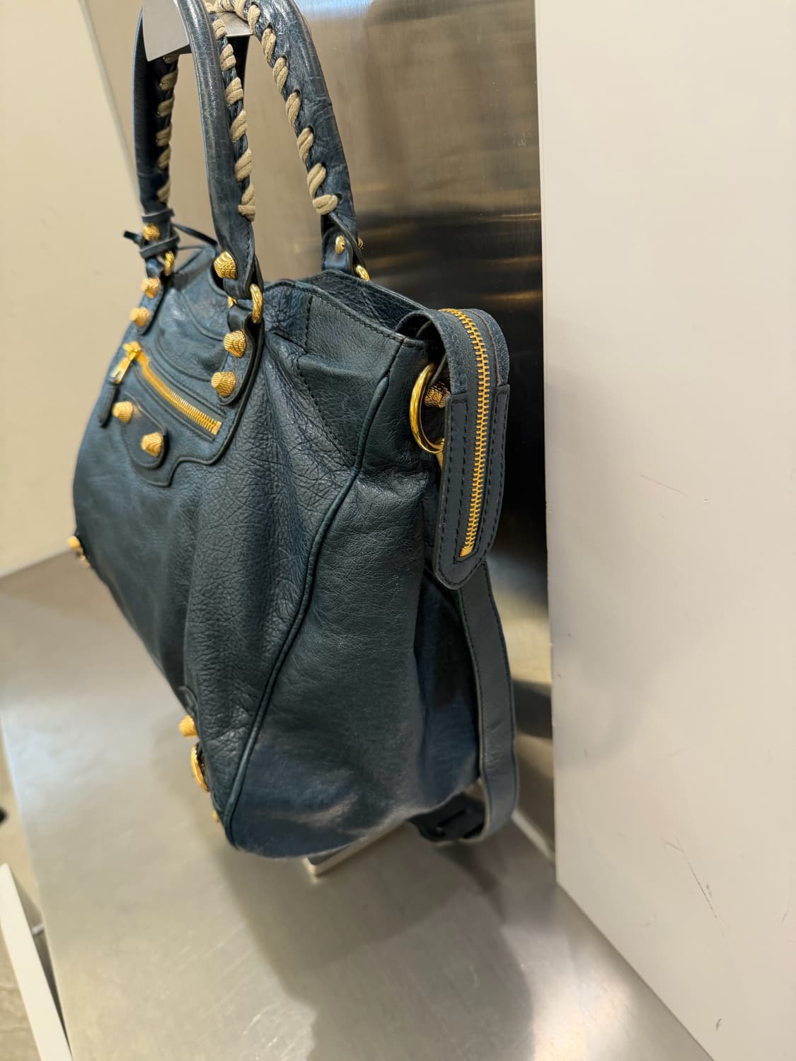 발렌시아가 모터백 딥블루 상품이미지5