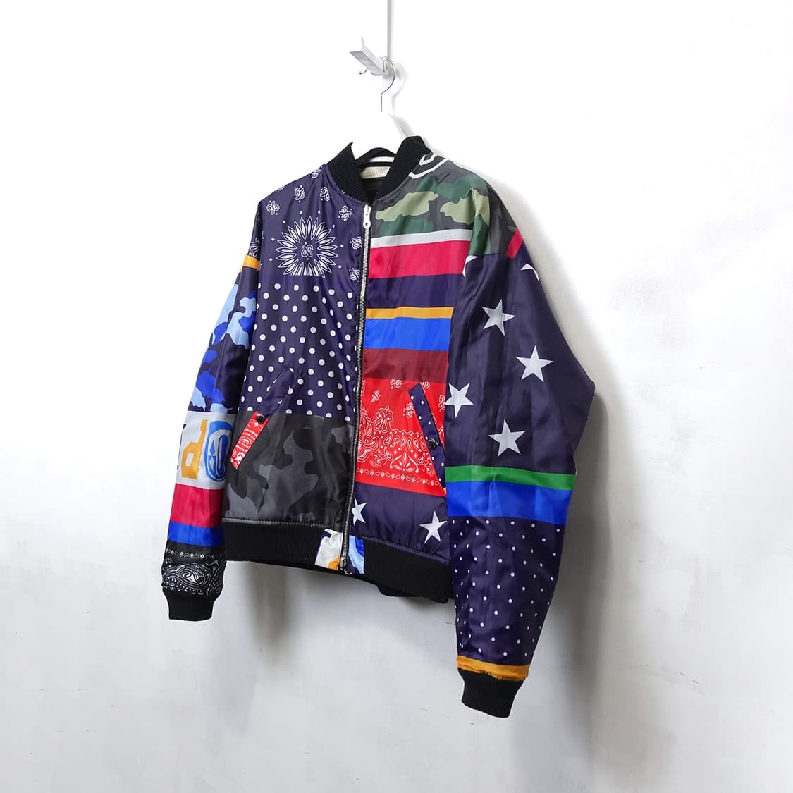 [M,100] SOPHNET. 소프넷 카모&만국기 리버시블 스카잔 자켓 상품이미지4