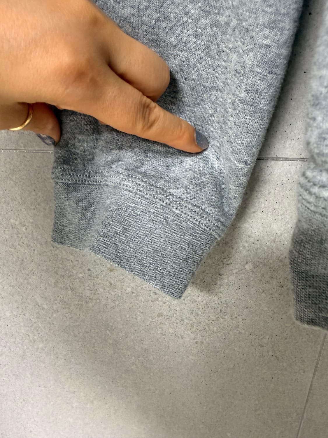 나이키 그레이 후드티 기모 키즈L 상품이미지3