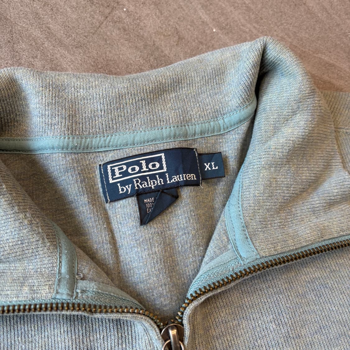 폴로 정품 에메랄드 반집업 니트 상품이미지4