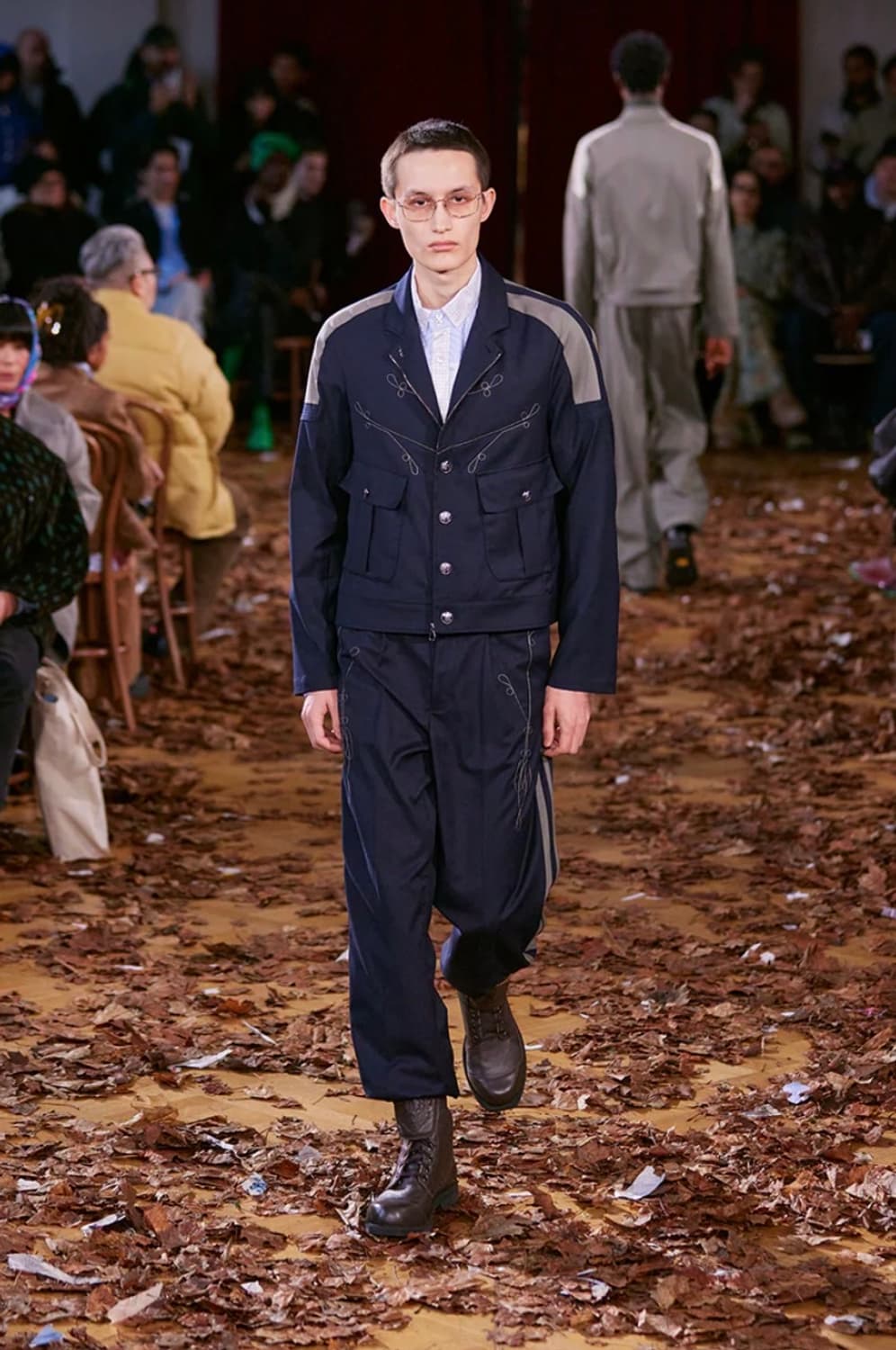 [새상품] 키코코스타디노브 피츠 밀리터리 자켓 네이비 색상 48 상품이미지5