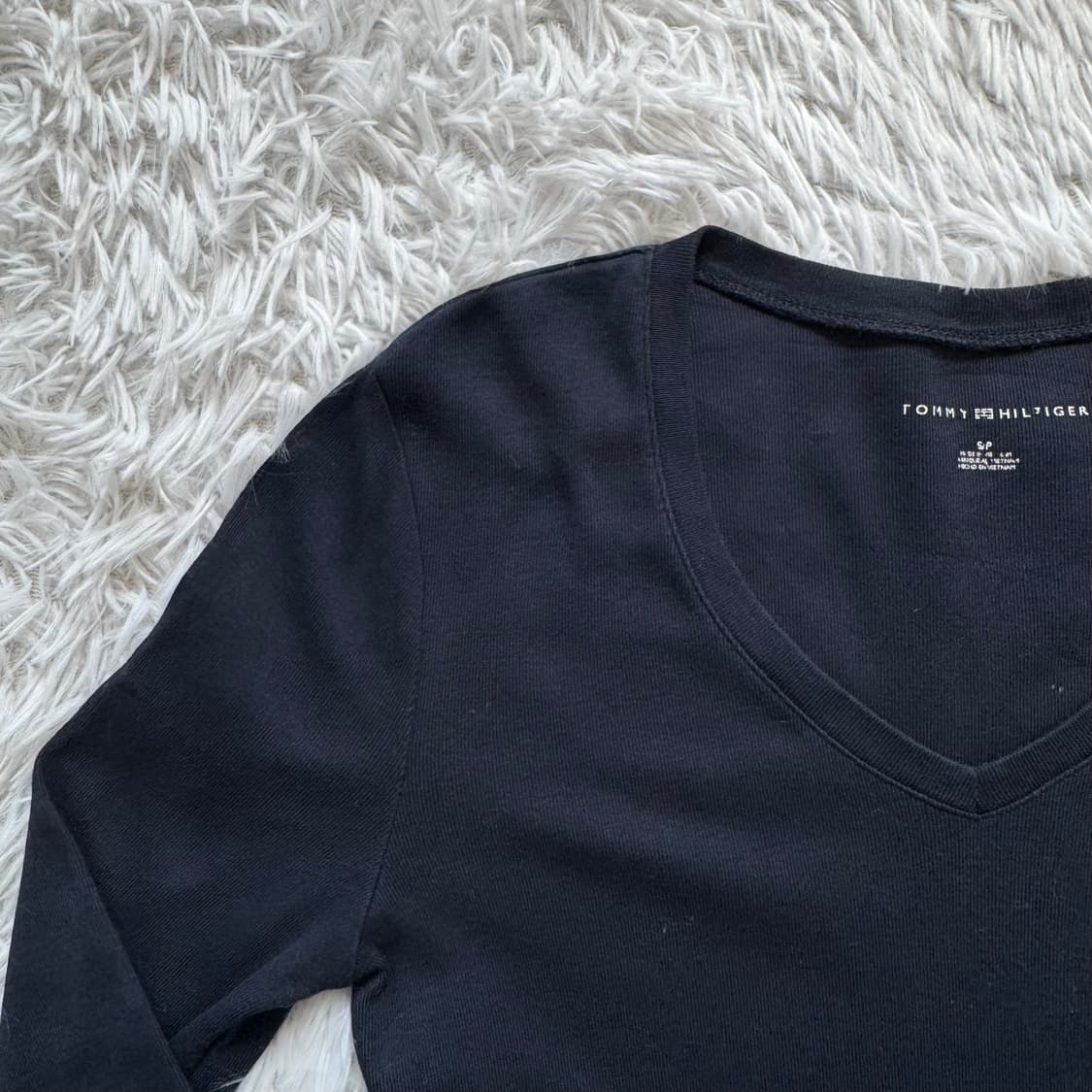 TOMMY HILFIGER 일본빈티지 딱붙핏 긴팔 타미 롱슬리브 S 36 상품이미지1