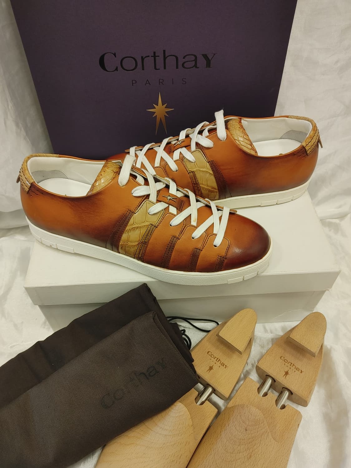 Corthay 꼬르떼 크로크다일 90s 스니커즈 상품이미지1